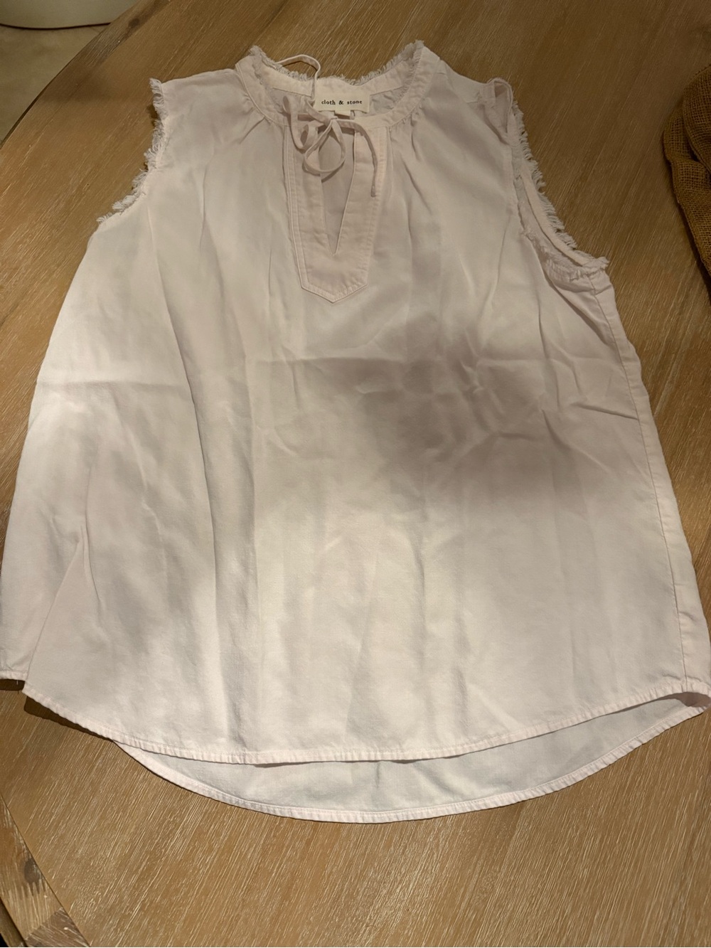 cloth & stone Pale Blush Sleeveless Tie-Neck Camisole